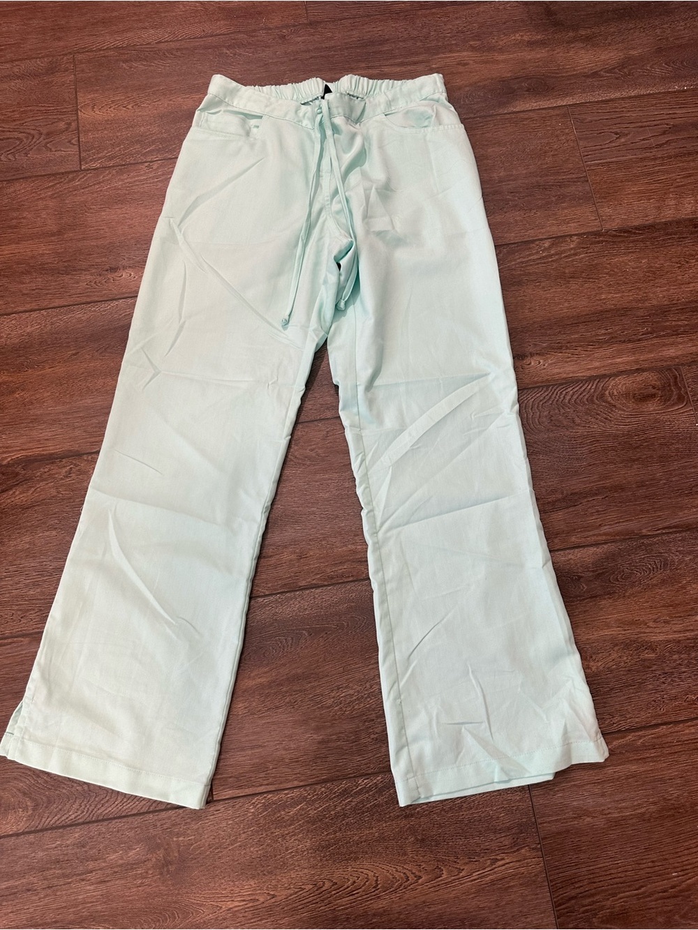 Grey's Anatomy Mint Wide-Leg Drawstring Scrub Pants